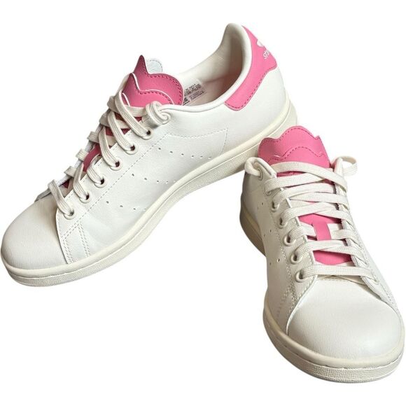 Adidas Originals Stan Smith Tre-Tongue Pink Lace Up Sneakers. Shoes. 6.5. 6 1/2. - Picture 3 of 14